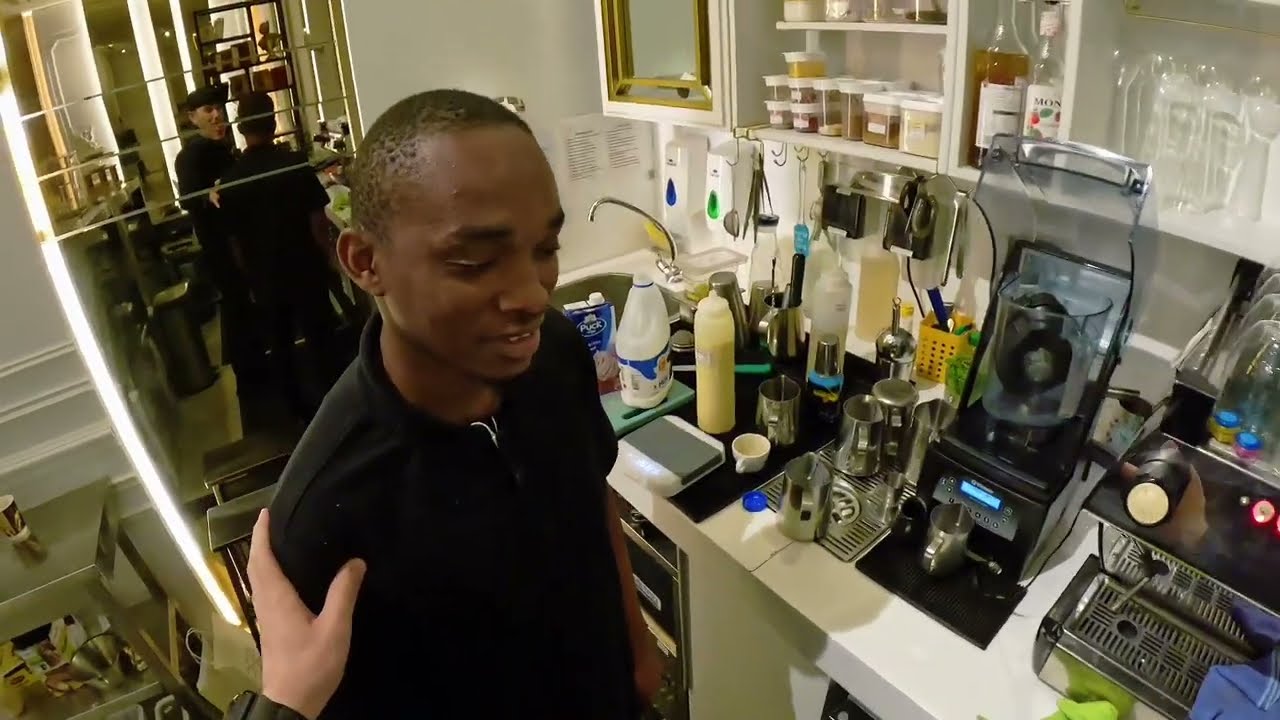 Cleaner wants to become Barista. He need your support 🤙🏻￼