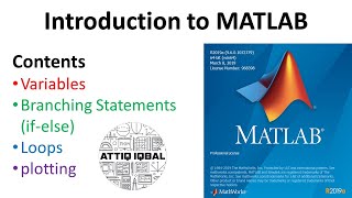 Introduction to MATLAB for beginners