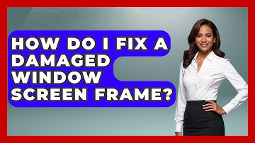 How Do I Fix A Damaged Window Screen Frame? - Insects and Invaders
