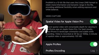 Spatial Video on iPhone 15 Pro Max for Beginners!