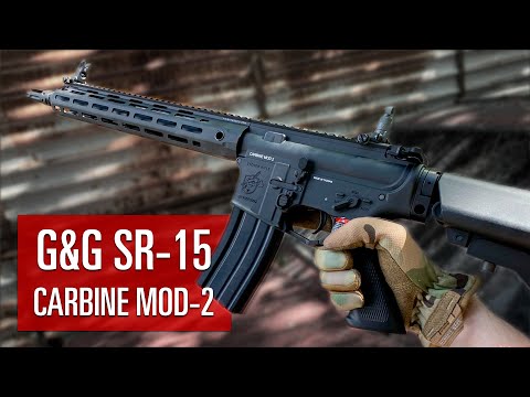 ГОДНАЯ ЭМКА С ЧЕКУХАМИ. SR-15 CARBINE MOD-2 M-LOK ОТ G&G. СТРАЙКБОЛ.