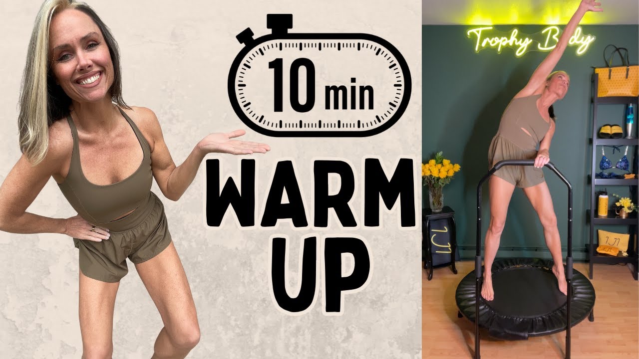 WARM UP For At Home Rebounding ➡️ 10 Min | Do This Before Your Next Jump Workout | Low Impact Cardio