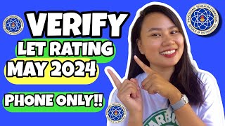 How to verify PRC board exam rating for Teachers? : May 2024 | Phone only | Tagalog