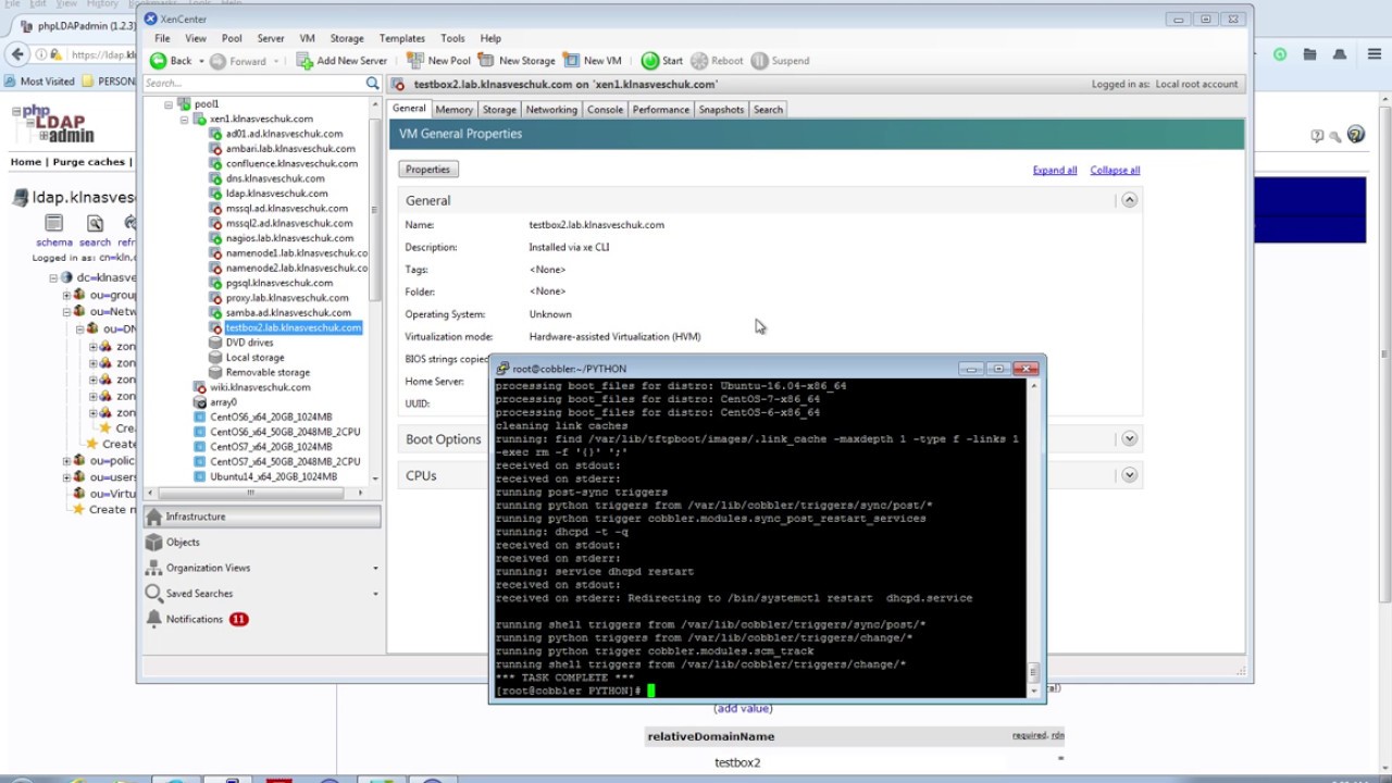 Python provisioning tool for Xenserver VMs