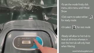 Hot Tub Suppliers Guide To Setting The Modes On The Balboa TP500S Top Panel