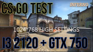 CS:GO TEST | I3 2120 + GTX 750 1GB