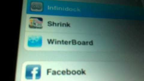 How to get infini dock tweak