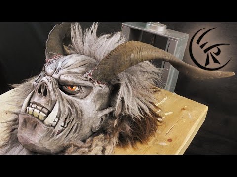 Finishing a Krampus Mask ►► Timelapse