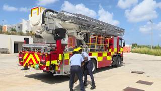 Barbados Fire Service commissions new aerial ladder truck