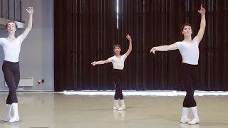 Classe de danse classique - barre, milieu - Garçons 15-17 ans / Conservatoire de Paris (ballet boys)