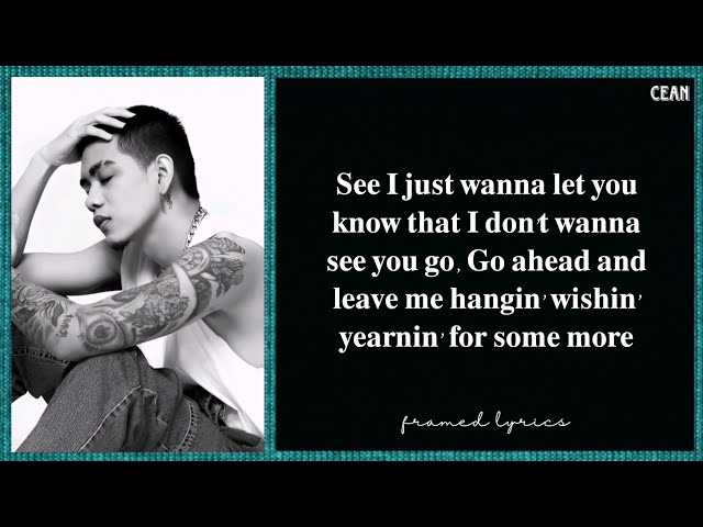 Cean Jr. - YK Lyrics (Framed) class=