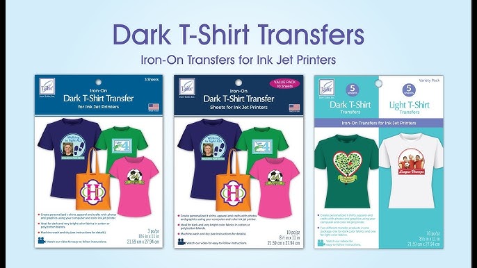 Transfer Magic 8.5 x 11 Dark Fabric Ink Jet Transfer Sheets, 5ct.