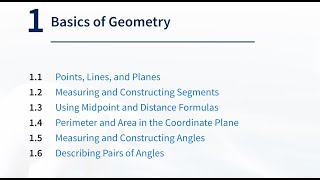 Module 1. The Basics of Geometry