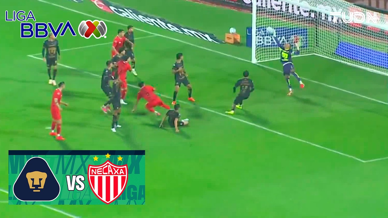 ¡PARADON DE KEYLOR A UNA MANO! | Pumas vs Necaxa | Liga MX - Jornada 5 Apertura 2026 | TUDN