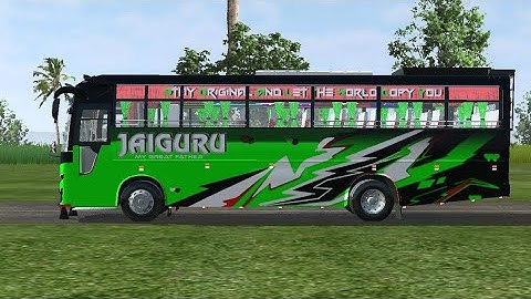 Jaiguru Kerala Bus Mod In Bus Simulator Indonesia - Bussid Bus Mod - Bussid Car Mod - Bussid