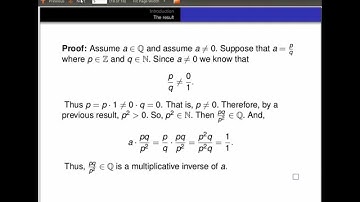 Nonzero rational numbers have a rational multiplicative inverse