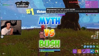 Myth vs. Bush - The Most Intense Fortnite Fight Of All Time