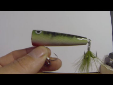 Making a Topwater bass popper from start to finish. 