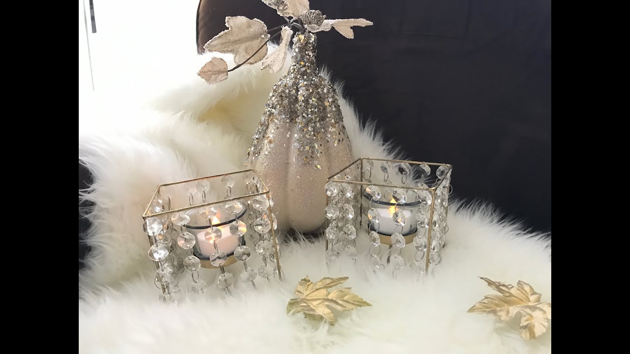 Dollar Tree Diy/ Revamp Glam Tealight Candle Holders YouTube