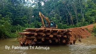 Jembatan Kayu Log