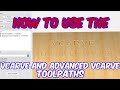 How to use the vcarve and advanced vcarve toolpaths  carbide create tutorial