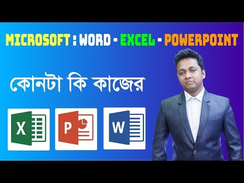 ভিডিও: MS Excel বলতে কি বুঝ?