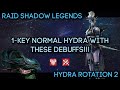 HYDRA CLAN BOSS - EASY 1-KEY NORMAL ROTATION 2 | BLOCK BUFFS - HP BURN - ATTACK DOWN   VIABLE RARES