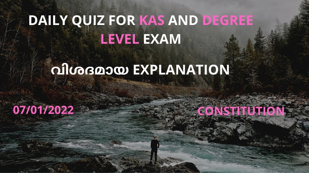 Daily Quiz For KAS AND DEGREE LEVEL Exam- Constitution- 07/01/2022 ...