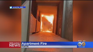 CAUGHT ON CAMERA: Tustin Apartment Complex Fire