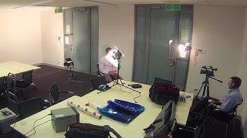 Behind the scenes timelapse of Mat Stubbs interview