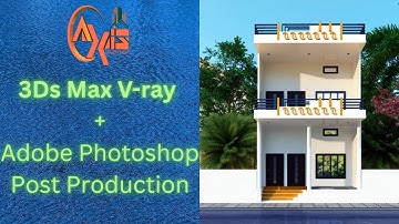 3ds max vray complete exterior house design/front elevation design/house design/3d exterior design..
