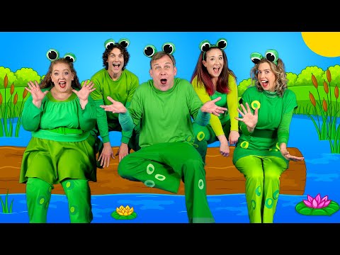 Five Little Speckled Frogs 🐸 Kids Nursery Rhymes