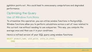 How to Effectively Use AVG in BETWEEN Clauses in PostgreSQL Net Worth