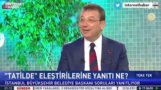 EKREM İMAMOĞLU, TATİL ELEŞTİRİLERİNE ERDOĞAN ÜZERİNDEN GÖNDERMELİ YANIT