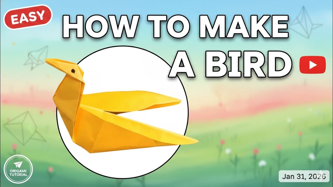 Cute Paper Swan Tutorial | Origami Swan Craft 