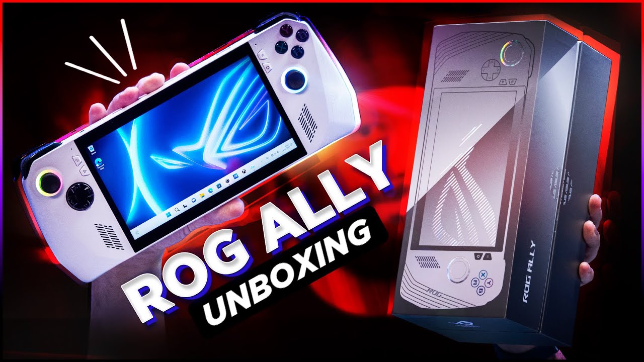 Asus Rog Ally travel case, unboxing