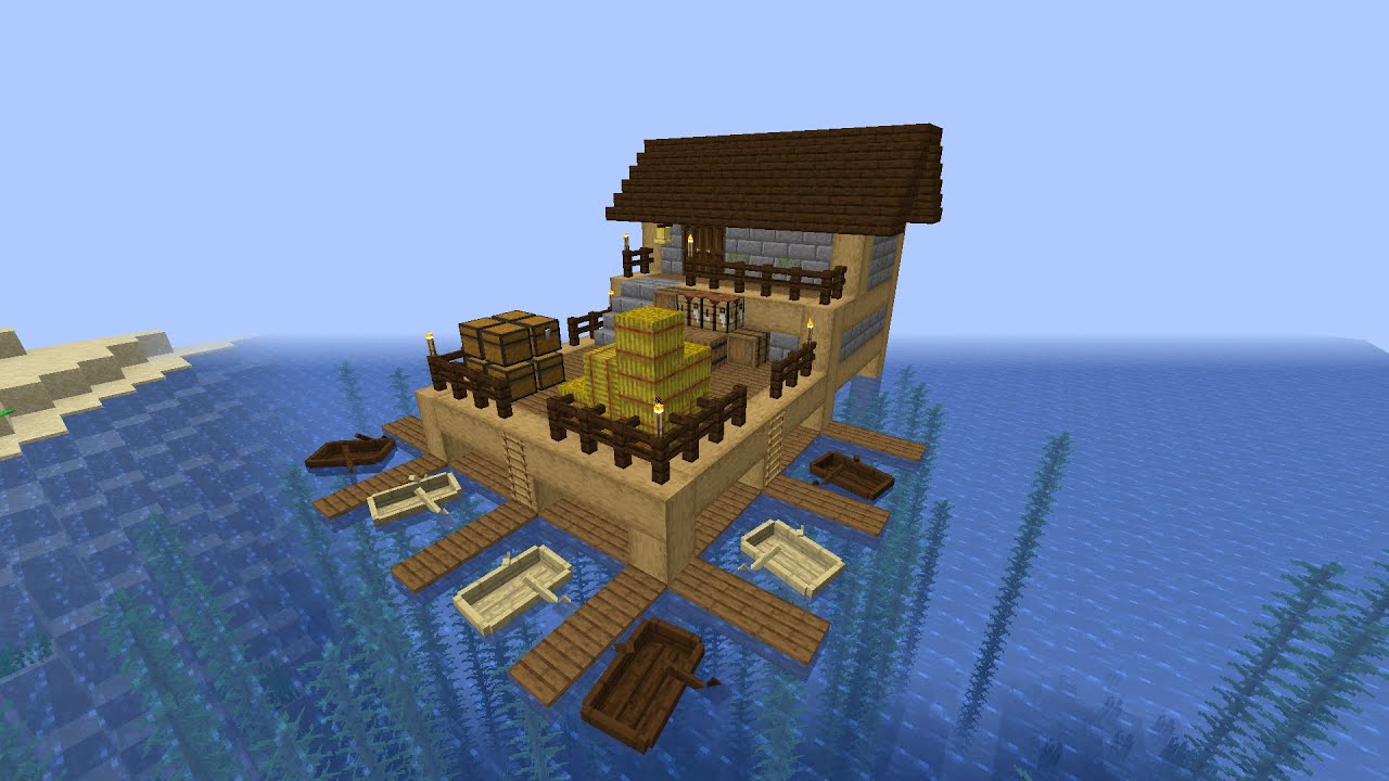 Пристань майнкрафт схема