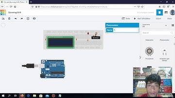 Simulasi Sensor Cahaya Arduino LCD LDR