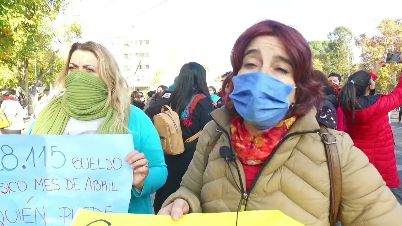 Multitudinaria Marcha Docente en San Juan 26 5 22