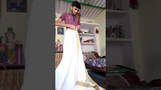 How to wear dhoti