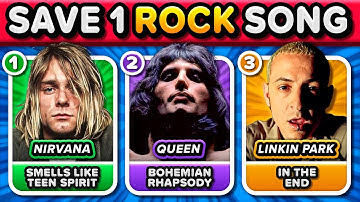 SAVE 1 ROCK SONG: The Best ROCK Bands of All Time 🎸 | Music Quiz