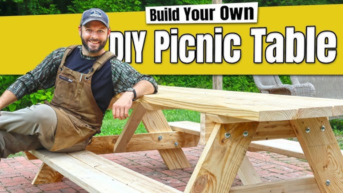 easy-picnic-table-build-with-free-plans-youtube for Free Printable Picnic Table Plans Easy Picnic Table Build with Free Plans - YouTube for Free Printable Picnic Table Plans
