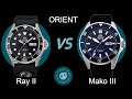 Orient Ray 2 vs Mako 3 - сравнение часов