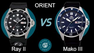 Orient Ray 2 vs Mako 3 - watch comparison [eng subs]