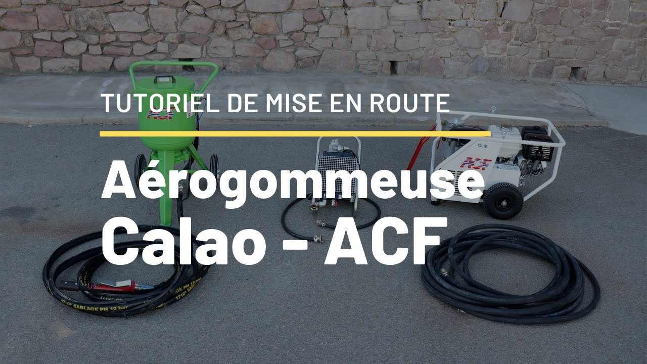 Quel matériel utiliser pour faire de l'aérogommage ?, by ACF FRANCE  Sableuse et matériel de sablage