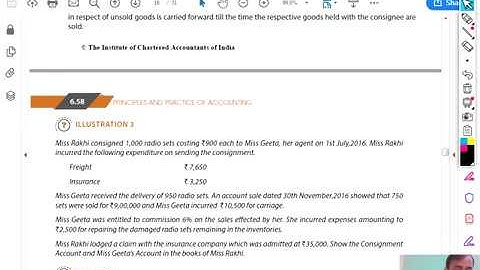 CONSIGNMENT PRACTICAL QUES 03 | ICAI MODULE | CA CMA RAVI KUMAR