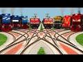 Realistic Railroad Crossing Tracks l diamond forked railroad tracks l train cartoon l train simletor