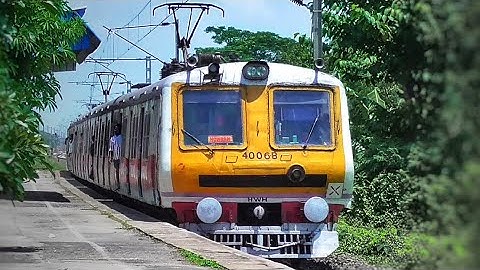 Quick Accelerating Aerodynamic Face Amazing Colourful Barddhaman-Howrah EMU Local Arrive & Departing