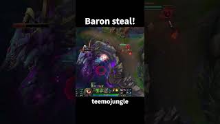 Baron steal! 바론 스틸! #leagueoflegends #리그오브레전드 #티모정글 #teemoju…