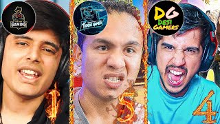 TOP 5 BEST ANGRY😡 MOVMENT OF FREEFIRE YOUTUBERS 😱 AJJUBHAI ANGRY | TONDEGAMER ANGRY | AMITBHAI ANGRY